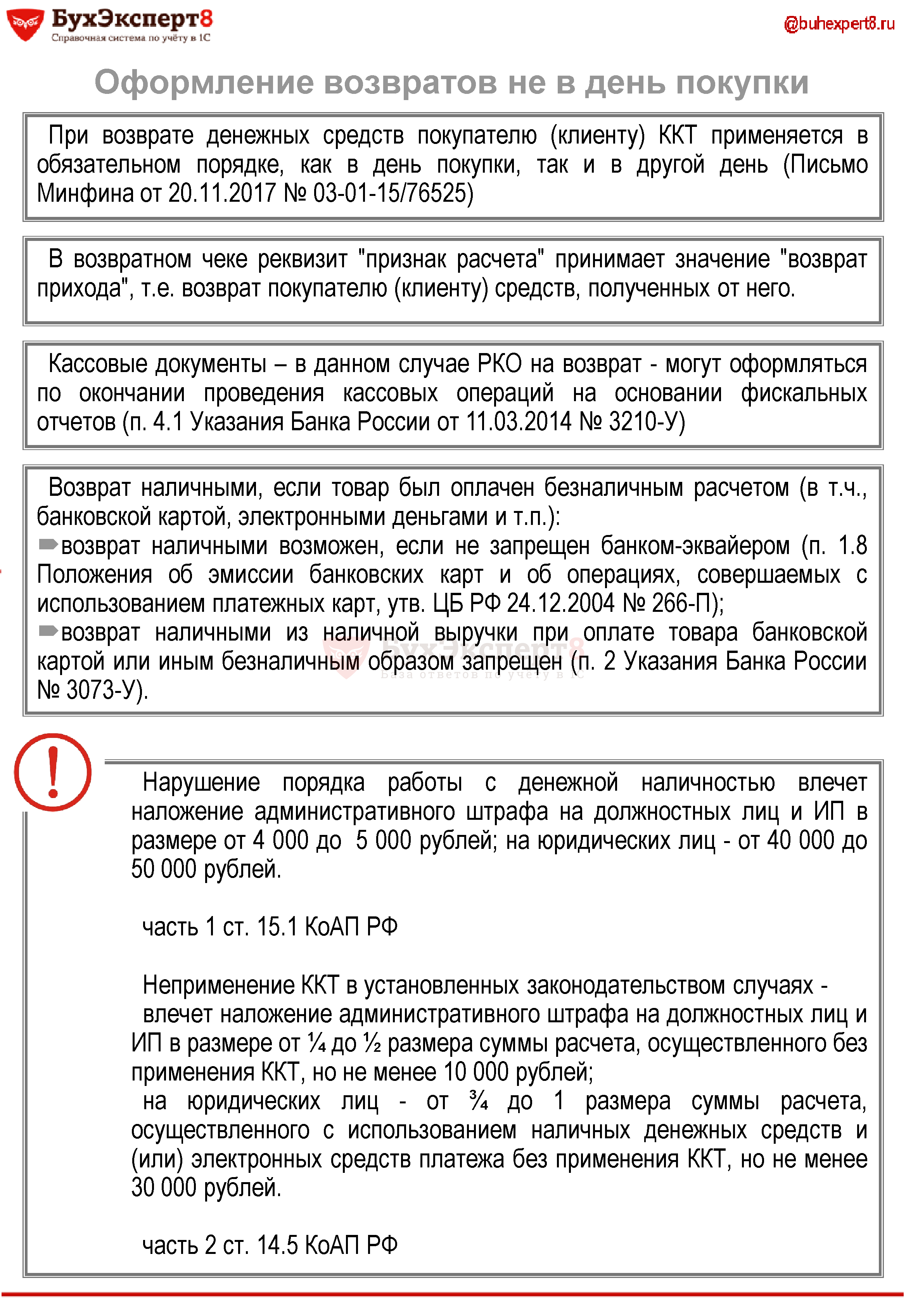 Возврат денег по безналичному расчету за товар Возврат денег по безналичному расчету за товар