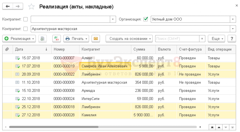 Как сделать статистику в 1с