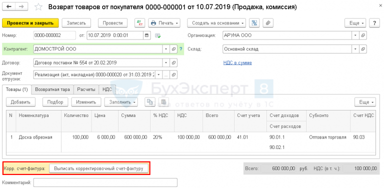 Как в 1с отразить убыток от реализации ос с переносом на будущее