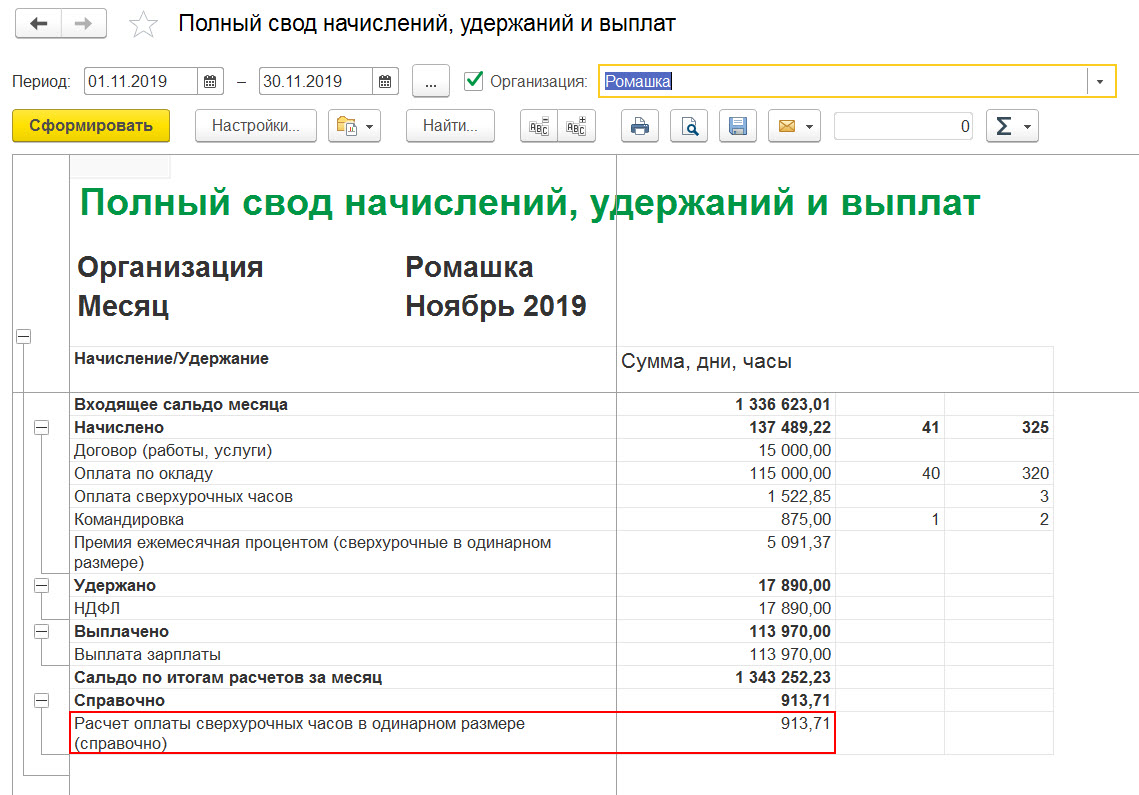 Сверурочгные часы в базе расчета ежемесячной премии