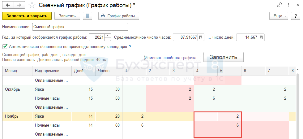 Как определить, сменный или скользящий график у работников? - Вопрос № 378699 на