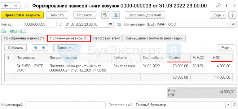 Как в 1с восстановить ндс ранее принятый к вычету